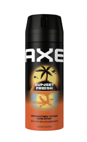 AXE Bodyspray Sunset Fresh 150ml, Дезодорант Спрей для тела Sunset Fresh, без алюминия , защита до 72ч, 150мл