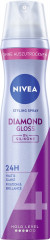 NIVEA Diamant Glanz Haarspray, 250 ml, Нивеа Лак для волос, пантенол и витамин B3, бриллиантовый блеск, до 24ч фиксация, 250 мл