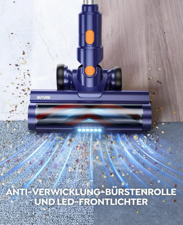 Buture Buture Akku-Hand-und Stielstaubsauger, Akku Staubsauger,33000Pa Ultraleiser Staubsauger Kabellos mit Touch Screen,Bis zu 50 Min.Laufzeit,1.5L  Беспроводной ручной и стержневой пылесос Buture, беспроводной пылесос, сверхтихий пылесос 33000 Па, беспр