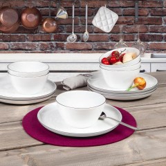 Seltmann Weiden Seltmann Weiden Lido Black Line Muslischale d: 15 cm / h: 8 cm / 0,8 L Seltmann Weiden Lido Black Line Миска для хлопьев д: 15 см / высота: 8 см / 0,8 л