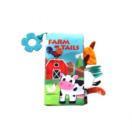 kikka boo Stoffbuch 3D Tierschwanze Тканевая книга 3D хвосты животных