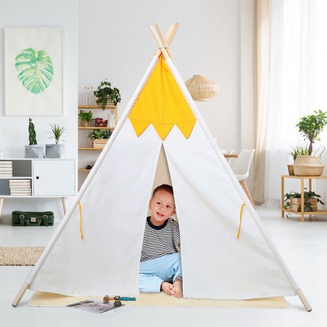 Arkmiido® Kinderzelt Tipi klappbares Spielzelt Детская палатка вигвам складная игровая палатка