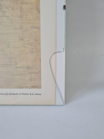 Картина винтажная "Поль в костюме Арлекина (1924)" Пикассо, типография Зауэрлин и Пфайффер (Швейцария), 60 x 50 см, Германия, 1960-70гг.