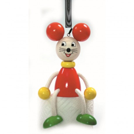 HESS Holzspielzeug Schwingfigur Maus Деревянная качающаяся игрушечная мышка