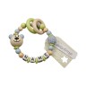 kleinerStorch Greifling mit Name – Jungen Beissring personalisiert – Holz Rassel Bar blau Персонализированное кольцо для прорезывания зубов с именем