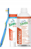 elmex Junior 6-12 jahre SET Zahnpasta + Mundspulung + Zahnburste, НАБОР для детей 6-12 лет с комплексом Neo-Aminex для защиты от кариеса: Зубная паста 75мл + Зубная щетка + Ополаскиватель 400мл