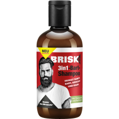 Brisk for Men 3in1-Bart-Shampoo, Бриск Шампунь для мужчин 3в1 для волос и бороды, 150 мл