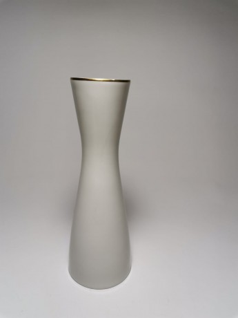 Rosenthal Studio Line, Розенталь Студио Лайн Винтажная фарфоровая Ваза с позолотой "Черная Роза", 17см, Германия 1960г.