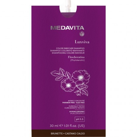 Medavita Brunette Color Enricher Shampoo  Шампунь для насыщения цвета брюнетки