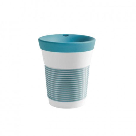 Kahla Kahla cupit - Magic Grip green lagoon To Go Becher 0,35 L mit Trinkdeckel 10x2 cm Kahla cupit - Кружка Magic Grip green lagoon To Go 0,35 л с крышкой для питья 10x2 см