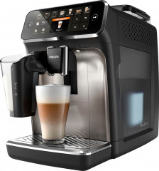 Philips Philips Kaffeevollautomat 5400 Series EP5447/90 LatteGo, 12 Kaffeespezialitaten und 4 Benutzerprofilen chrom/mattschwarz Полностью автоматическая кофемашина Philips серии 5400 EP5447/90 LatteGo, 12 видов кофе и 4 пользвательских профиля, хром/мат