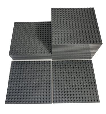 LEGO LEGO 16x16 Bauplatten dunkelgraue Platten - Beidseitig bebaubar - 91405 Menge 20x Строительные пластины LEGO 16x16 темно-серые пластины - можно собирать с обеих сторон - 91405 количество 20x