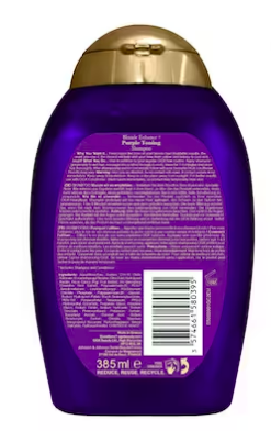  OGX Purple Toning Shampoo Шампунь для всех оттенков блонда 385мл