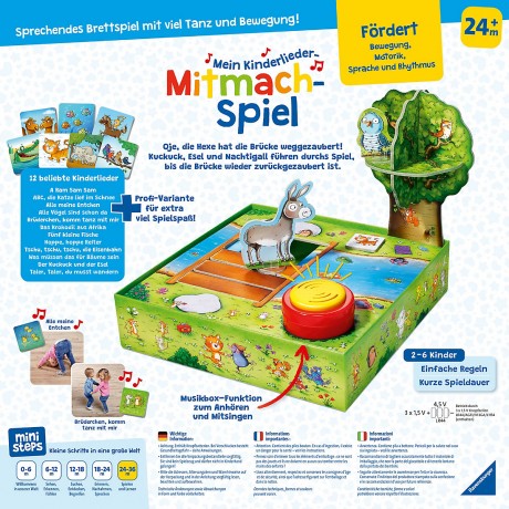 Ravensburger ministeps Mein Kinderlieder-Mitmachspiel ministeps Игра с участием песен моих детей