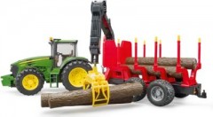 Bruder 03054 John Deere 7930 mit Ruckeanhanger 03054 John Deere 7930 с грузовым прицепом