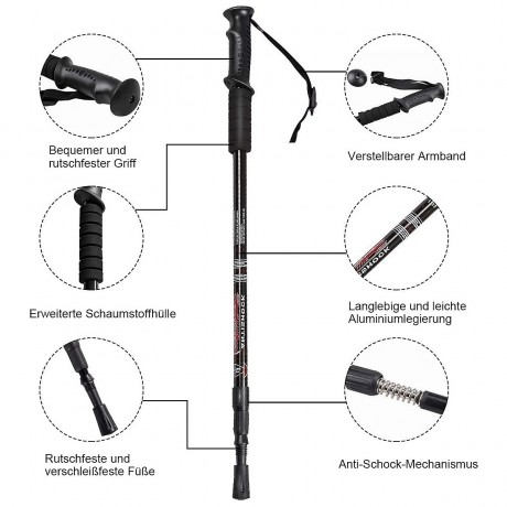 COSTWAY® Wanderstock Alu Nordic Walking Stocke Трекинговые палки алюминиевые Палки для скандинавской ходьбы