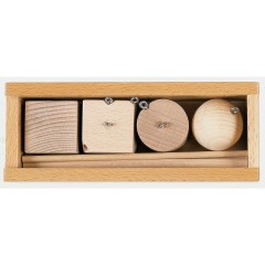 SINASPIELZEUG Holzspielzeug Gabe 2 Frobelspiel Holzteile (40mm)zum hangen Деревянная игрушка Подарок 2 деревянные детали фробельшпиля (40 мм) для подвешивания