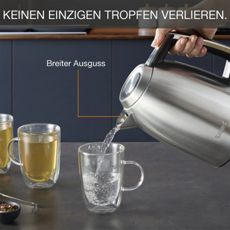 Krups Krups Wasserkocher BW552D Excellence, 1,7 l, 2400 W, Auto Shut-Off, 360° drehbarer Sockel, Wasserstand am Griff  Чайник Krups BW552D Excellence, 1,7 л, 2400 Вт, автоматическое отключение, вращающееся основание на 360°, уровень воды на ручке