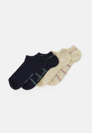 Tommy Hilfiger 4 PACK Socks navy/beige 4 УПАКОВКИ носков темно-синий/бежевый