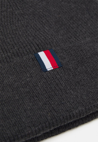 Tommy Hilfiger UPTOWN UNISEX Beanie charcoal gray UPTOWN UNISEX Шапочка угольно-серый