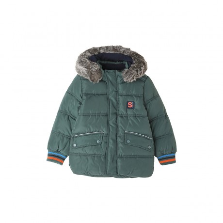 s.Oliver Warme Winterjacke mit Webpelz Outdoorjacken fur Jungen Теплая зимняя куртка с искусственным мехом уличные куртки для мальчиков