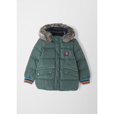 s.Oliver Warme Winterjacke mit Webpelz Outdoorjacken fur Jungen Теплая зимняя куртка с искусственным мехом уличные куртки для мальчиков