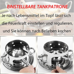 TOPMELON TOPMELON Gaskocher Tragbarer Campingkocher mit Topf Spirituskocher  Газовая плита TOPMELON Портативная походная плита со спиртовой горелкой