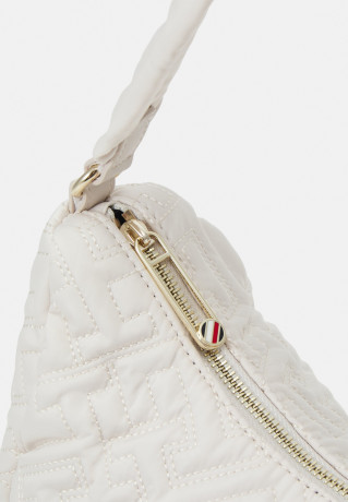 Tommy Hilfiger FLOW SHOULDER BAG Handbag feather white СУМКА НА ПЛЕЧО FLOW Сумка перо белое
