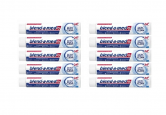 Blend-a-med Extra Frisch Clean 75ml x 10st, Зубная паста для взрослых (Германия), свежесть дыхания и защита от кариеса 24 часа, мятный вкус,  75 мл  x 10шт