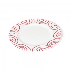 Gmundner Keramik Gmundner Keramik Rotgeflammt Dessertteller / Fruhstucksteller Gourmet d: 18 cm / h: 1,8 cm Gmundner керамическая десертная тарелка с красным пламенем / тарелка для завтрака для гурманов г: 18 см / высота: 1,8 см