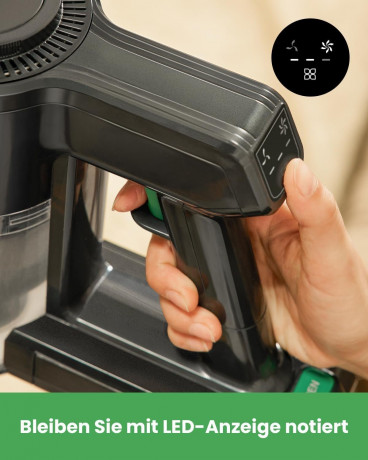 Vactidy Vactidy Akku-Hand-und Stielstaubsauger Ideal fur Hartboden, Teppiche, Tierhaare, 24999,00 W, beutellos, mit LED Licht Leichter Akku Sauger Staubsauger Tierhaare fur Hartboden  Беспроводной ручной пылесос Vactidy, идеально подходящий для уборки тве