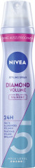 NIVEA Diamant Volumen Haarspray, 250 ml, Нивеа Лак для волос, пантенол и витамин B3, двойной объём и бриллиантовый блеск, до 24ч фиксация, 250 мл