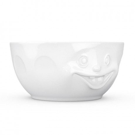 Fiftyeight Products TV Tassen Schussel weiss durchgeknallt 2,6 L Чаша для ТВ-кружки белая Crazy 2,6 л