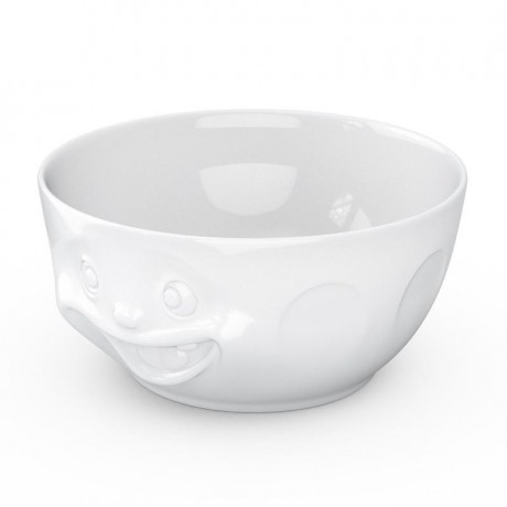 Fiftyeight Products TV Tassen Schussel weiss durchgeknallt 2,6 L Чаша для ТВ-кружки белая Crazy 2,6 л