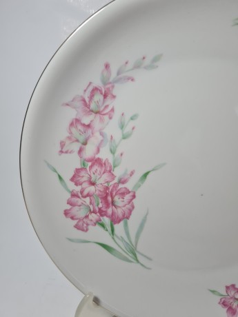 Zeh Scherzer Bavaria Винтажная тарелка "Красные лилии", 26см, Германия, 1960-1970гг.