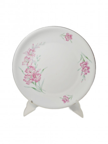 Zeh Scherzer Bavaria Винтажная тарелка "Красные лилии", 26см, Германия, 1960-1970гг.