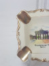 Пепельница винтажная Kronach Bavaria, фарфор с изображением Браунденбургских ворот в Берлине, 8,5 x 8,5 x 2 см, Германия, 1960-70гг.