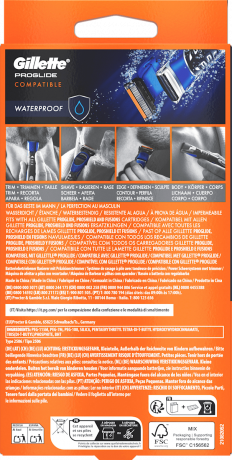 GILLETTE Elektrischer Rasierer, All in One Styler, 1 St, Джилетт Многофункциональный триммер All in One Styler 4 в 1 с 3 гребнями и бритвенной кассетой, 1 набор