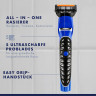 GILLETTE Elektrischer Rasierer, All in One Styler, 1 St, Джилетт Многофункциональный триммер All in One Styler 4 в 1 с 3 гребнями и бритвенной кассетой, 1 набор