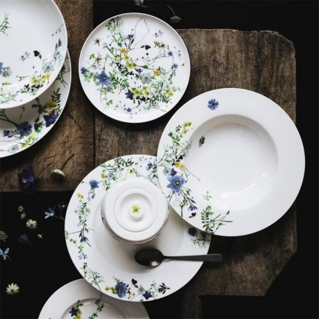 Rosenthal Rosenthal Brillance Fleurs des Alpes Suppenteller Fahne 23 cm Rosenthal Brillance Fleurs des Alpes бортик для суповой тарелки 23 см