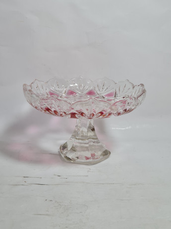 Фруктовница винтажная Im Stil Anna Hutte, стекло, 16.5 см, Германия, 1960-70гг.