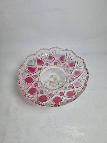 Фруктовница винтажная Im Stil Anna Hutte, стекло, 16.5 см, Германия, 1960-70гг.