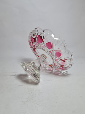 Фруктовница винтажная Im Stil Anna Hutte, стекло, 16.5 см, Германия, 1960-70гг.