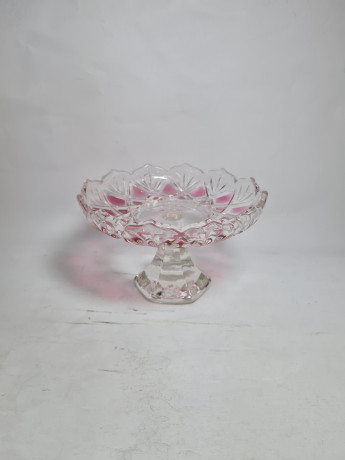 Фруктовница винтажная Im Stil Anna Hutte, стекло, 16.5 см, Германия, 1960-70гг.