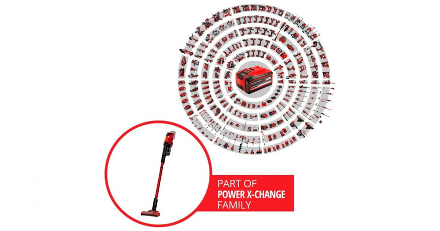 Einhell Einhell TE-SV 18 Li-Solo, Stielstaubsauger rot/schwarz, ohne Akku und Ladesgerat  rot/schwarz Einhell TE-SV 18 Li-Solo, ручным пылесосом красный/черный, без аккумулятора и зарядного устройства