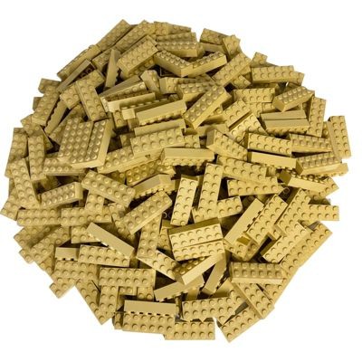 LEGO LEGO 2x6 Steine Beige - 100 Stuck - Beige bricks 2456 LEGO 2x6 кирпичи бежевые - 100 штук - Бежевые кирпичи 2456
