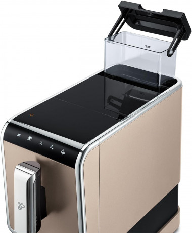 Tchibo Tchibo Kaffeevollautomat Esperto Caffe fur Caffe Crema und Espresso, Metallic Sand, Herausnehmbare Bruheinheit Полностью автоматическая кофемашина Tchibo Esperto Caffe для приготовления кофе со сливками и эспрессо, металлическим песком, съемным за