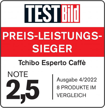 Tchibo Tchibo Kaffeevollautomat Esperto Caffe fur Caffe Crema und Espresso, Metallic Sand, Herausnehmbare Bruheinheit Полностью автоматическая кофемашина Tchibo Esperto Caffe для приготовления кофе со сливками и эспрессо, металлическим песком, съемным за