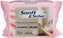 Sanft&amp;Sicher Влажная Туалетная бумага Deluxe Cashmere Запасная упаковка, 60 шт