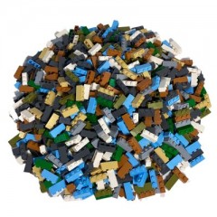 LEGO LEGO 1x3 Steine gemischt - 500 Stuck - Colorful brick mix 3622 LEGO 1x3 кирпичи смешанные - 500 штук - Разноцветная смесь кирпичей 3622